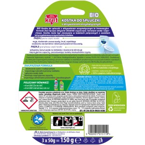 KRET BIO kostka do spłuczki z aktywatorem enzymatycznym (3 x 50g)